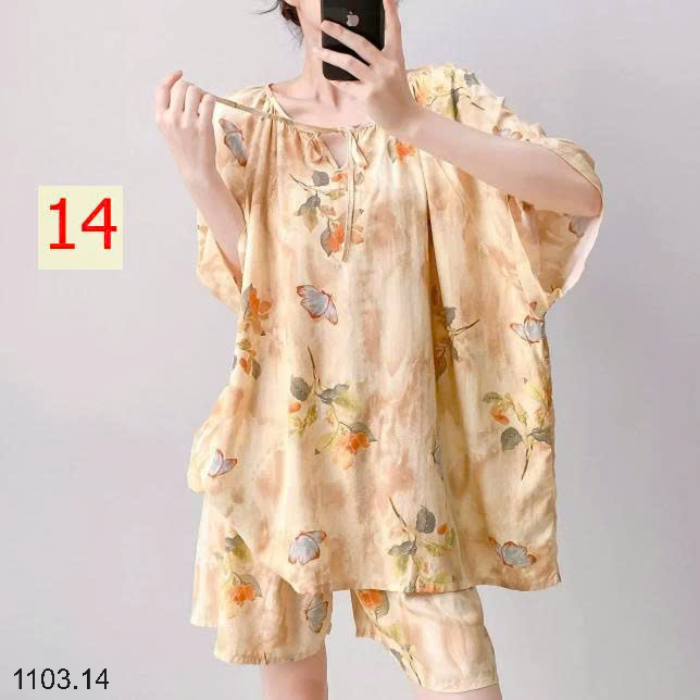 26HA1103.14 - BỘ SUÔNG COTTON LỤA