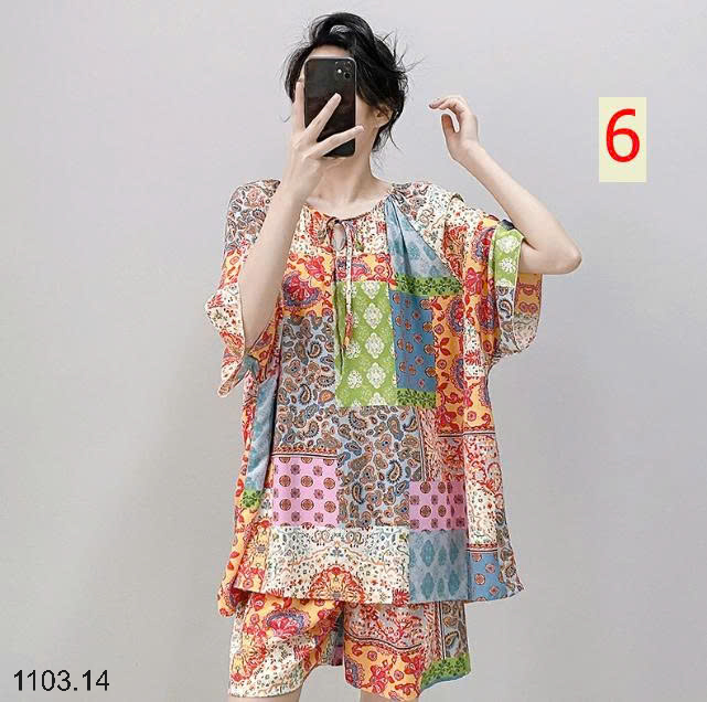 26HA1103.14 - BỘ SUÔNG COTTON LỤA