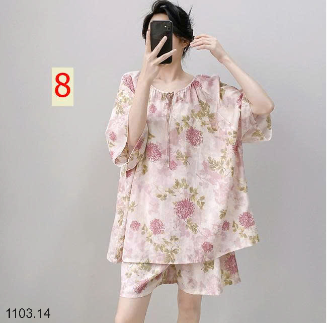 26HA1103.14 - BỘ SUÔNG COTTON LỤA