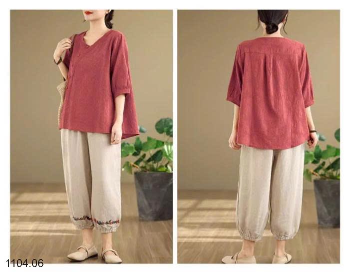 26HA1104.06 - ÁO LANH TAY LỬNG CHO NỮ