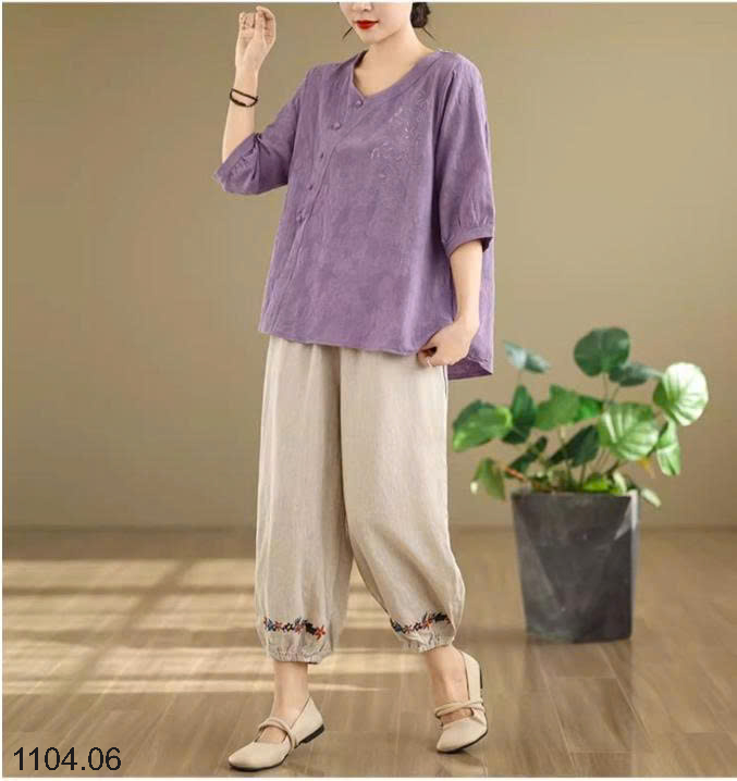 26HA1104.06 - ÁO LANH TAY LỬNG CHO NỮ