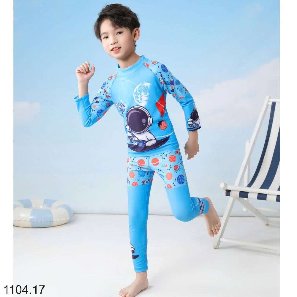 26HA1104.17 - BỘ BƠI DÀI TAY BÉ TRAI