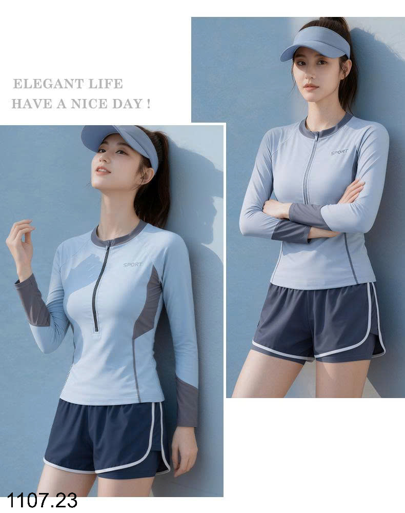 26HA1107.23 - BỘ BƠI NỮ DÀI TAY YUKE
