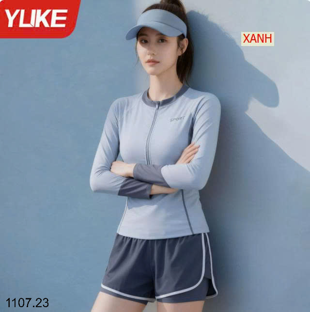 26HA1107.23 - BỘ BƠI NỮ DÀI TAY YUKE