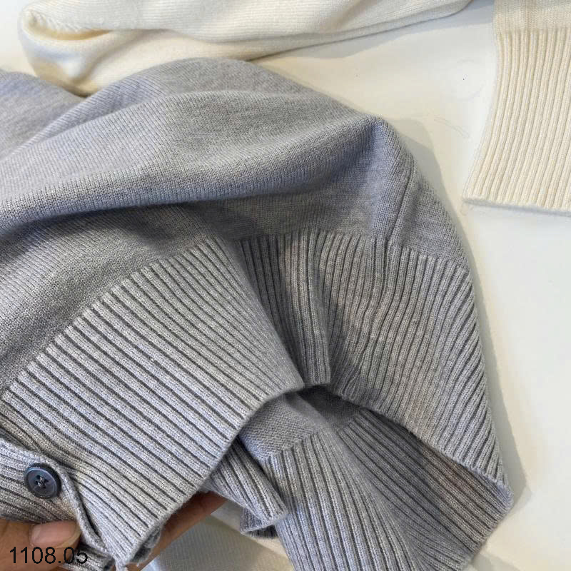 26HA1108.05 - ÁO CARDIGAN LEN HÌNH GẤU