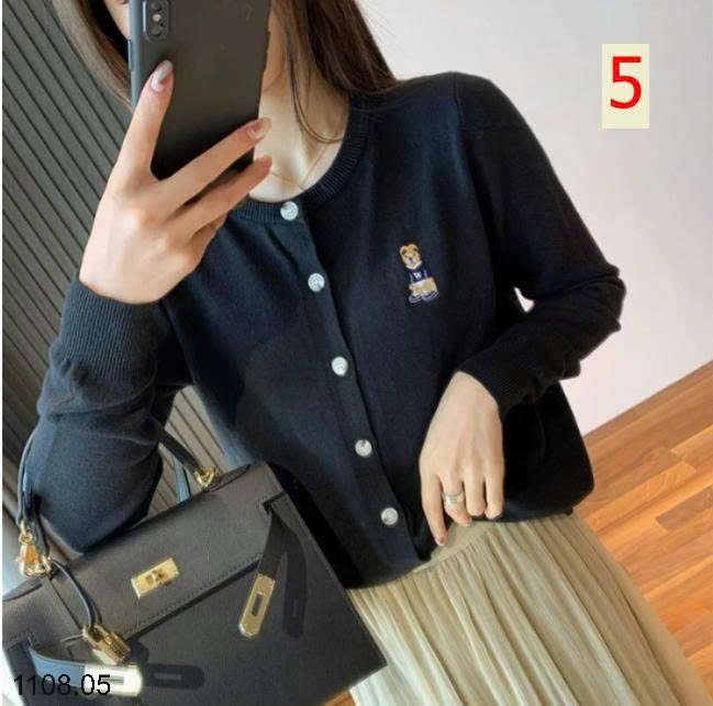 26HA1108.05 - ÁO CARDIGAN LEN HÌNH GẤU