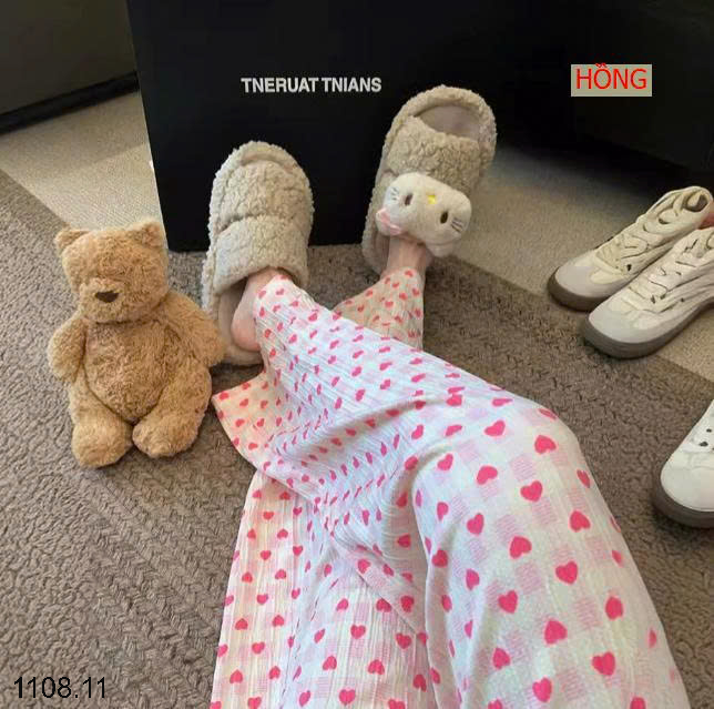 26HA1108.11 - SET 2 QUẦN KẺ NỮ HÌNH TIM