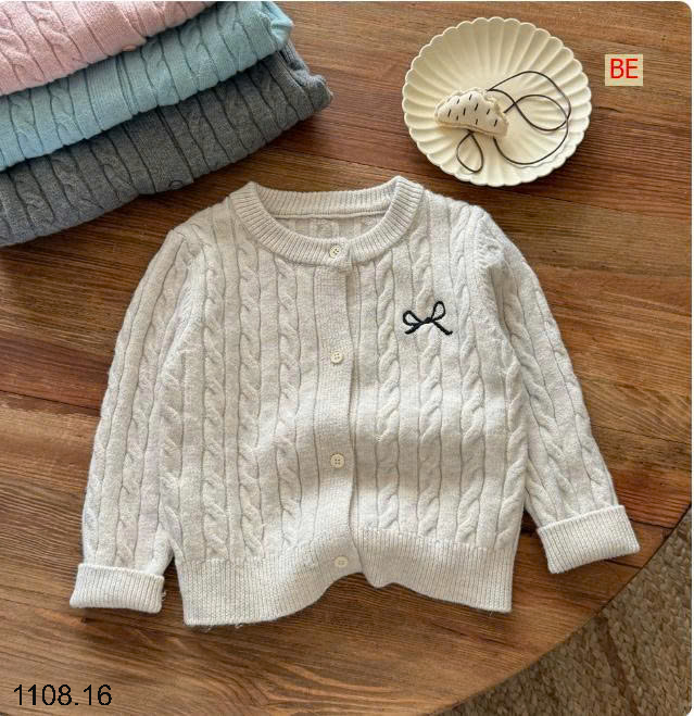 26HA1108.16 - CARDIGAN VẶN THỪNG TONGXING BÉ GÁI