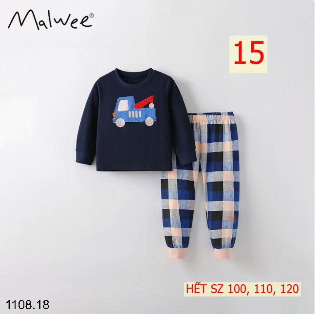 26HA1108.18 - BỘ THU ĐÔNG MẶC NHÀ BÉ TRAI MALWEE