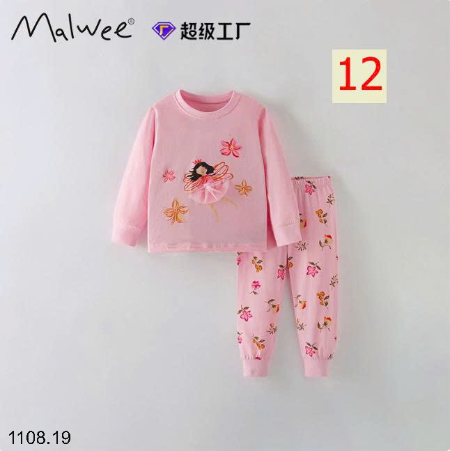 26HA1108.19 - BỘ THU ĐÔNG MẶC NHÀ BÉ GÁI MALWEE