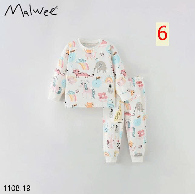 26HA1108.19 - BỘ THU ĐÔNG MẶC NHÀ BÉ GÁI MALWEE