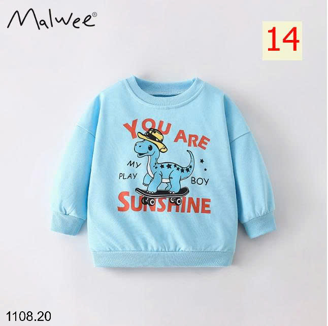 26HA1108.20 - SET 2 ÁO NỈ THU ĐÔNG MALWEE CHO BÉ