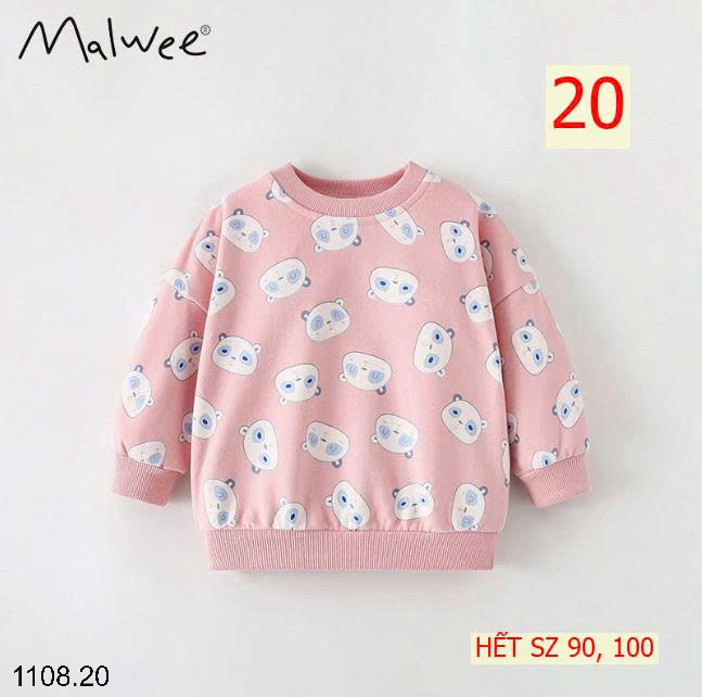 26HA1108.20 - SET 2 ÁO NỈ THU ĐÔNG MALWEE CHO BÉ