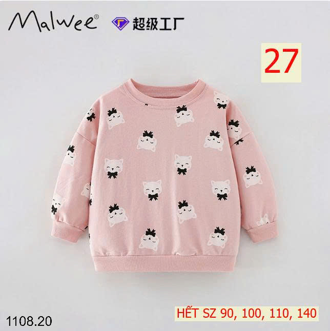 26HA1108.20 - SET 2 ÁO NỈ THU ĐÔNG MALWEE CHO BÉ