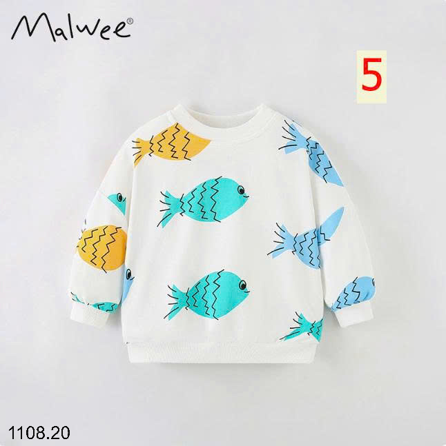26HA1108.20 - SET 2 ÁO NỈ THU ĐÔNG MALWEE CHO BÉ