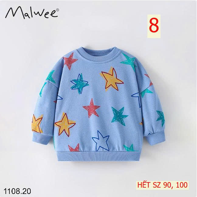 26HA1108.20 - SET 2 ÁO NỈ THU ĐÔNG MALWEE CHO BÉ