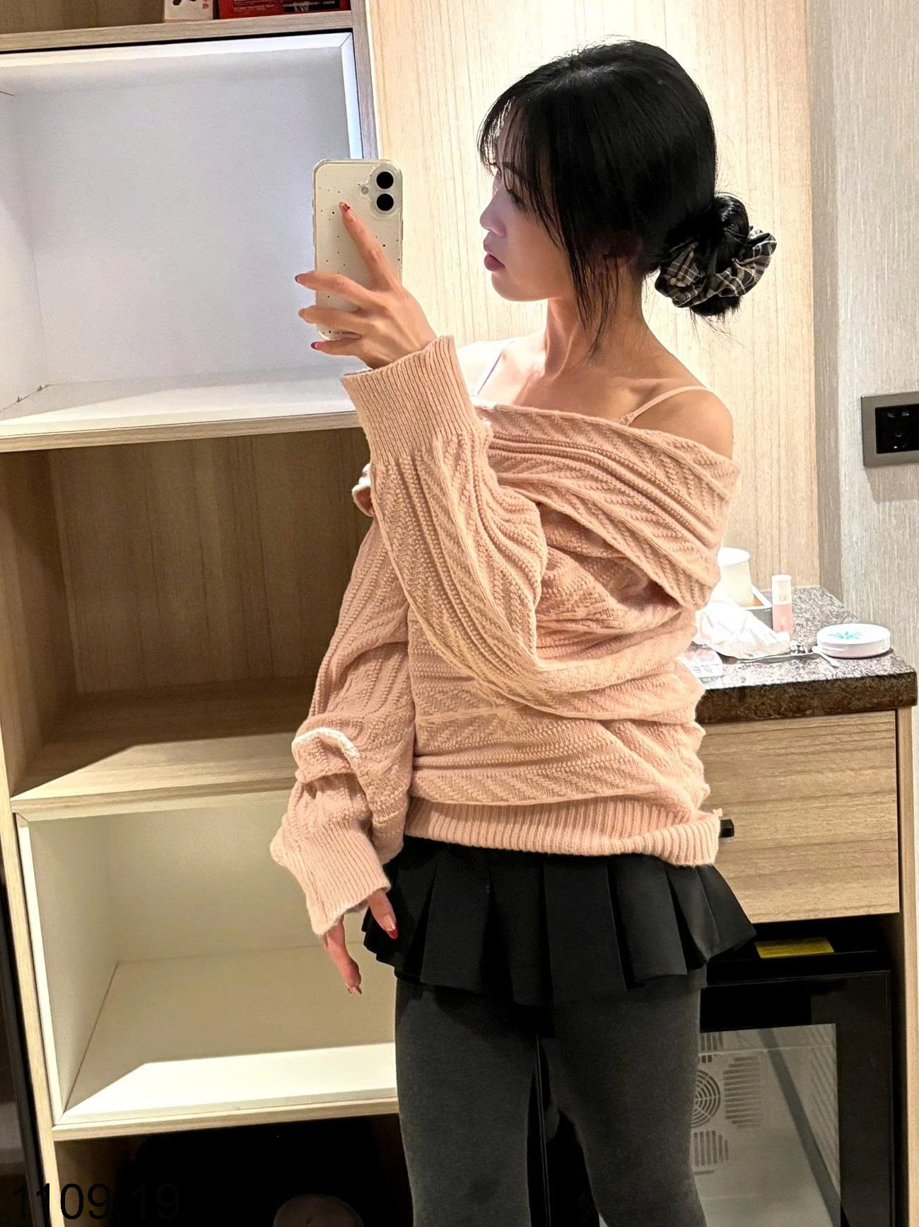 26HA1109.19 - ÁO LEN TRỄ VAI THỜI TRANG NỮ