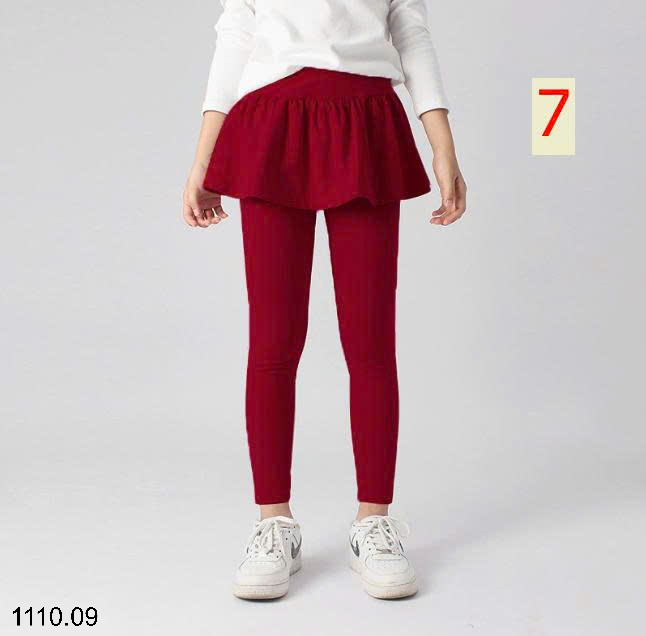 26HA1110.09 - QUẦN LEGGING DÁNG VÁY BÉ GÁI AKL