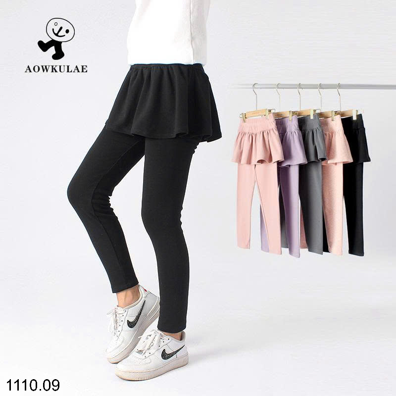 26HA1110.09 - QUẦN LEGGING DÁNG VÁY BÉ GÁI AKL