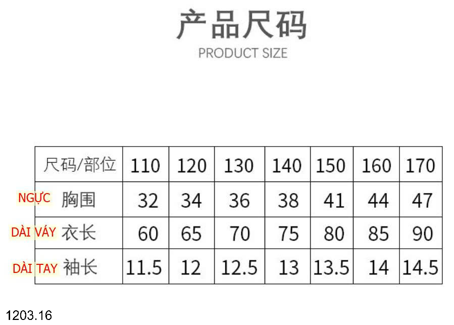 26HA1203.16 - VÁY BÉ GÁI MAMDADKIDS SIZE ĐẠI