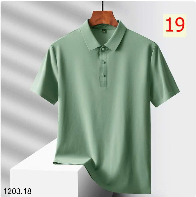 26HA1203.18 - ÁO POLO LỤA BĂNG NAM