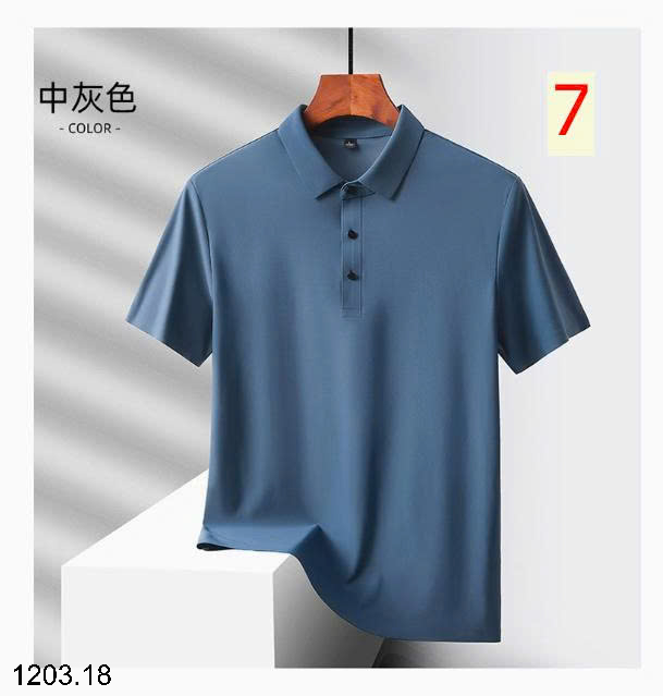 26HA1203.18 - ÁO POLO LỤA BĂNG NAM