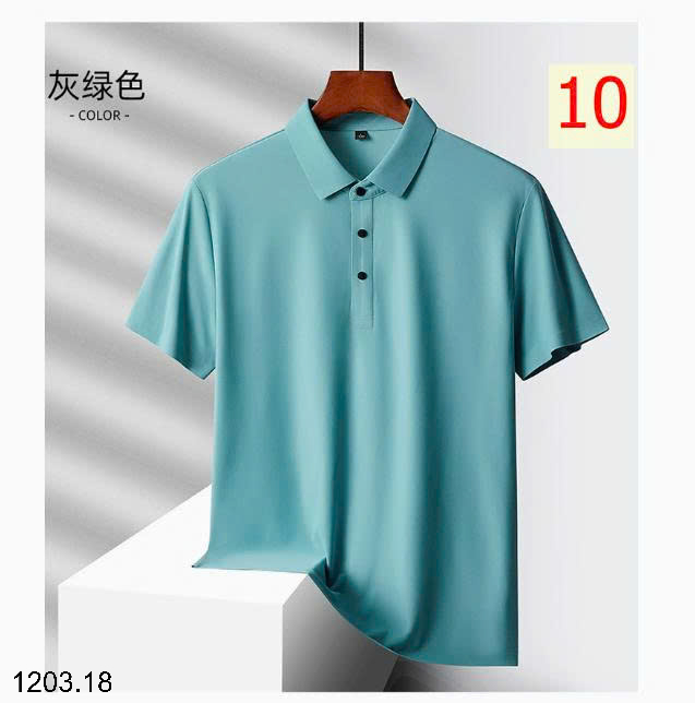 26HA1203.18 - ÁO POLO LỤA BĂNG NAM