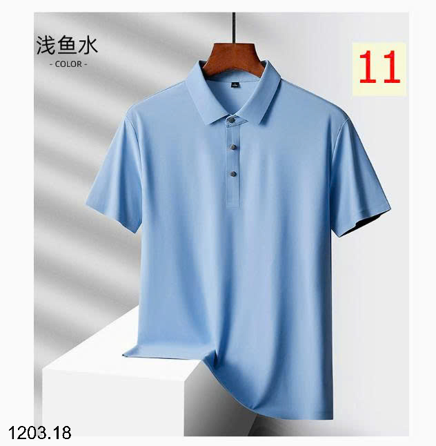 26HA1203.18 - ÁO POLO LỤA BĂNG NAM