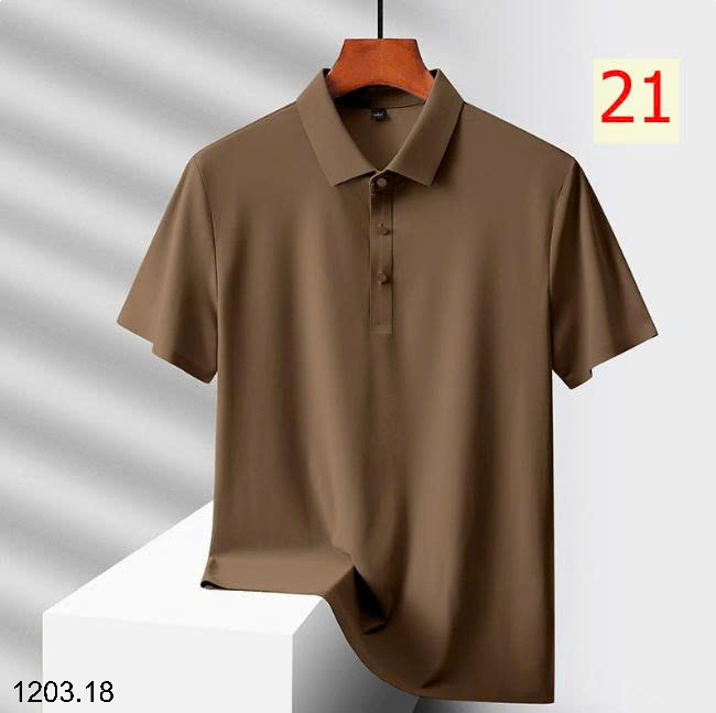 26HA1203.18 - ÁO POLO LỤA BĂNG NAM