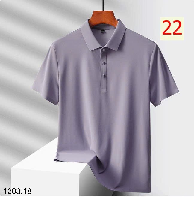 26HA1203.18 - ÁO POLO LỤA BĂNG NAM