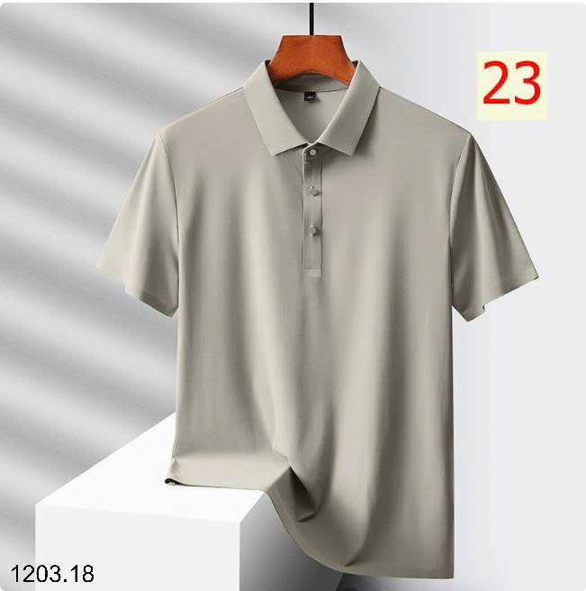 26HA1203.18 - ÁO POLO LỤA BĂNG NAM