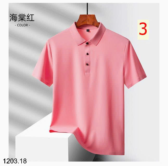 26HA1203.18 - ÁO POLO LỤA BĂNG NAM