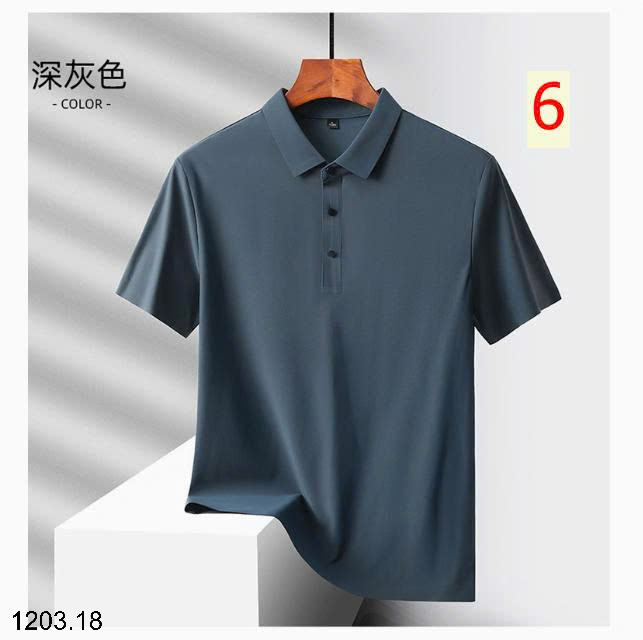 26HA1203.18 - ÁO POLO LỤA BĂNG NAM
