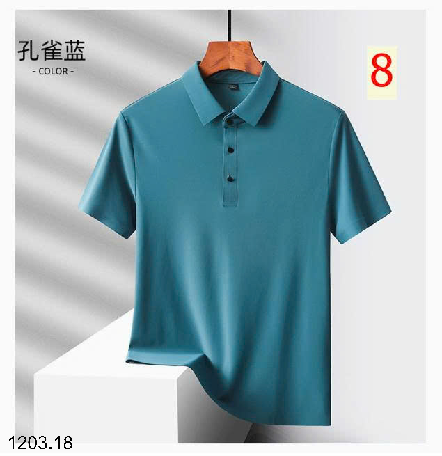 26HA1203.18 - ÁO POLO LỤA BĂNG NAM