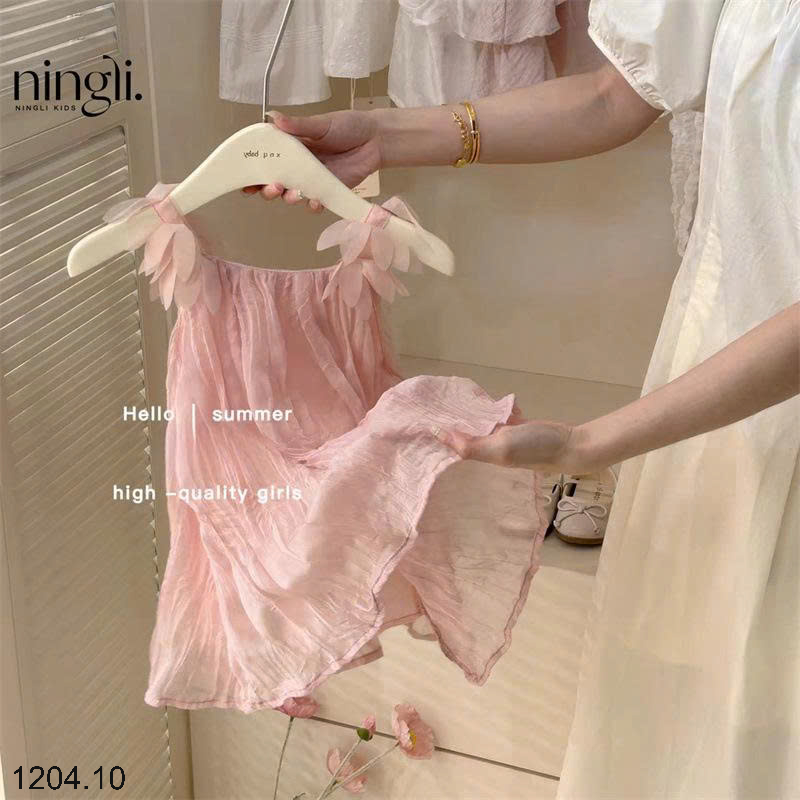 26HA1204.10 - VÁY NINGLI HỒNG SIÊU XINH CHO BÉ
