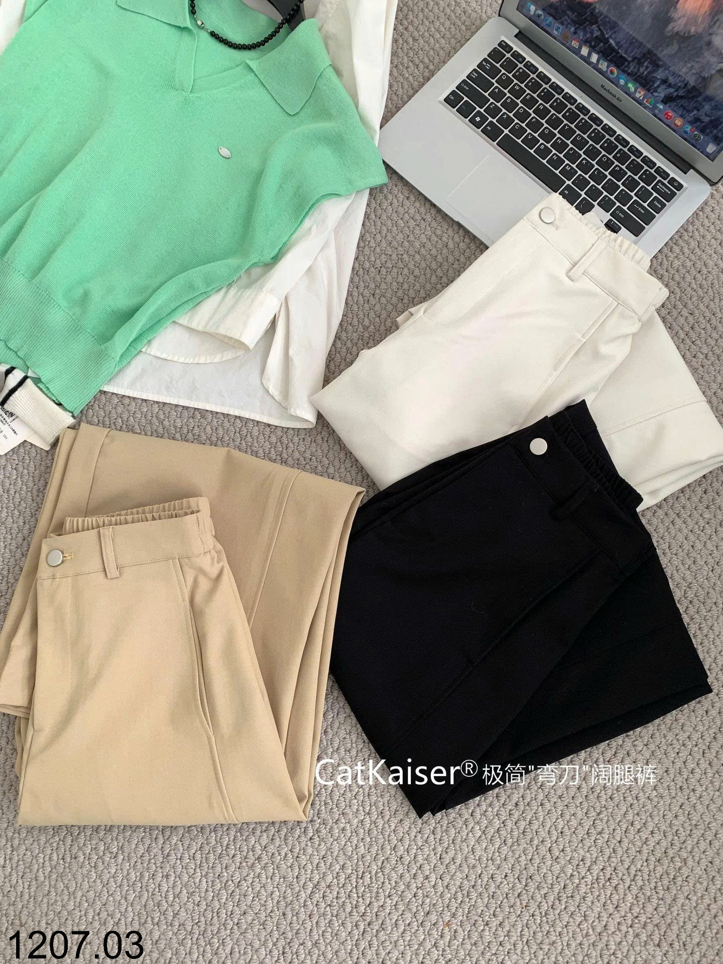 26HA1207.03 - QUẦN DÀI ỐNG RỘNG CẠP CAO CATKAISER
