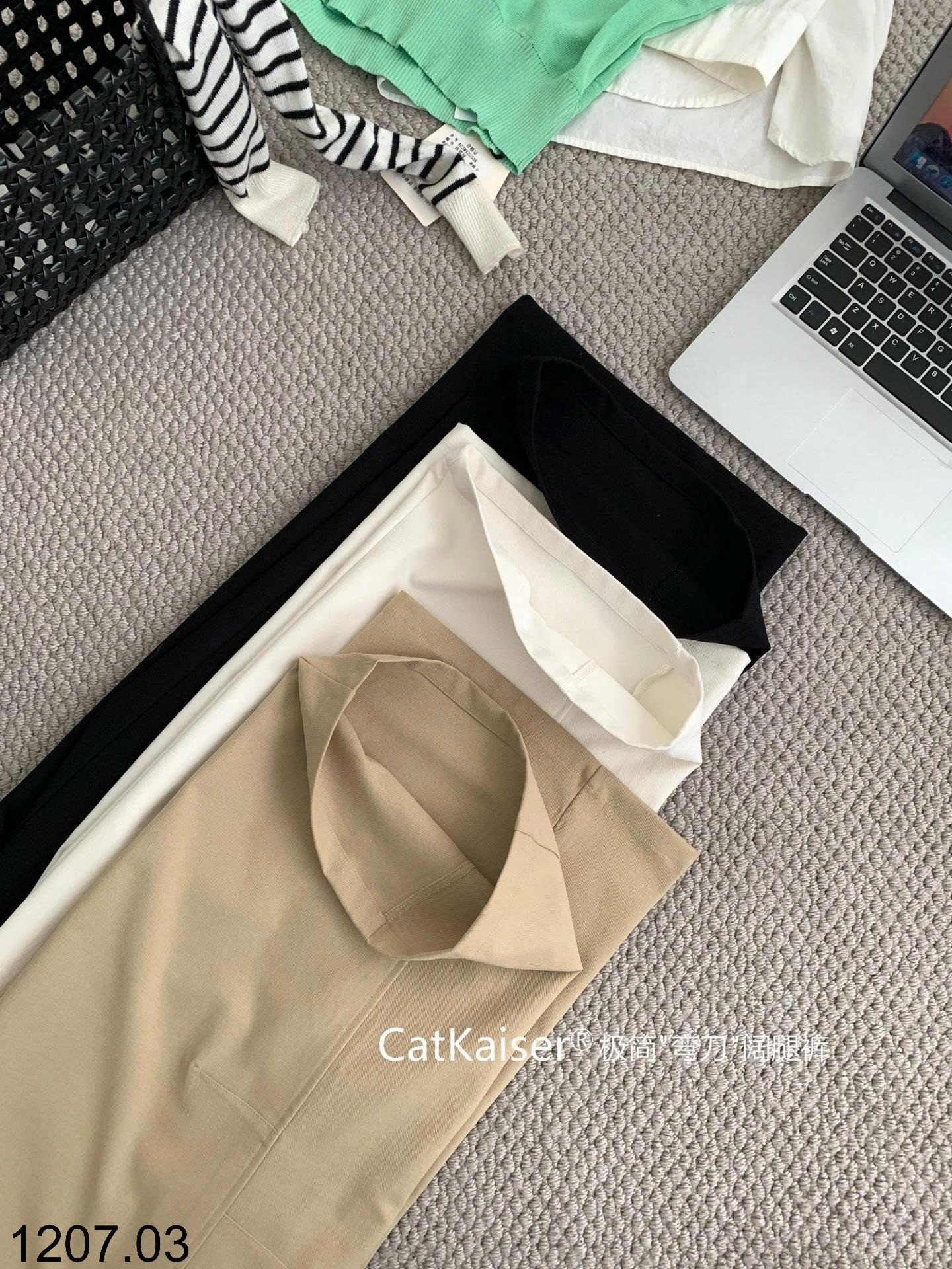 26HA1207.03 - QUẦN DÀI ỐNG RỘNG CẠP CAO CATKAISER