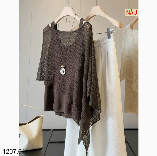 26HA1207.04 - SET ÁO 2 CHI TIẾT ANNA