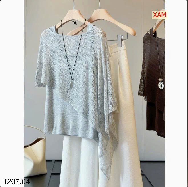 26HA1207.04 - SET ÁO 2 CHI TIẾT ANNA