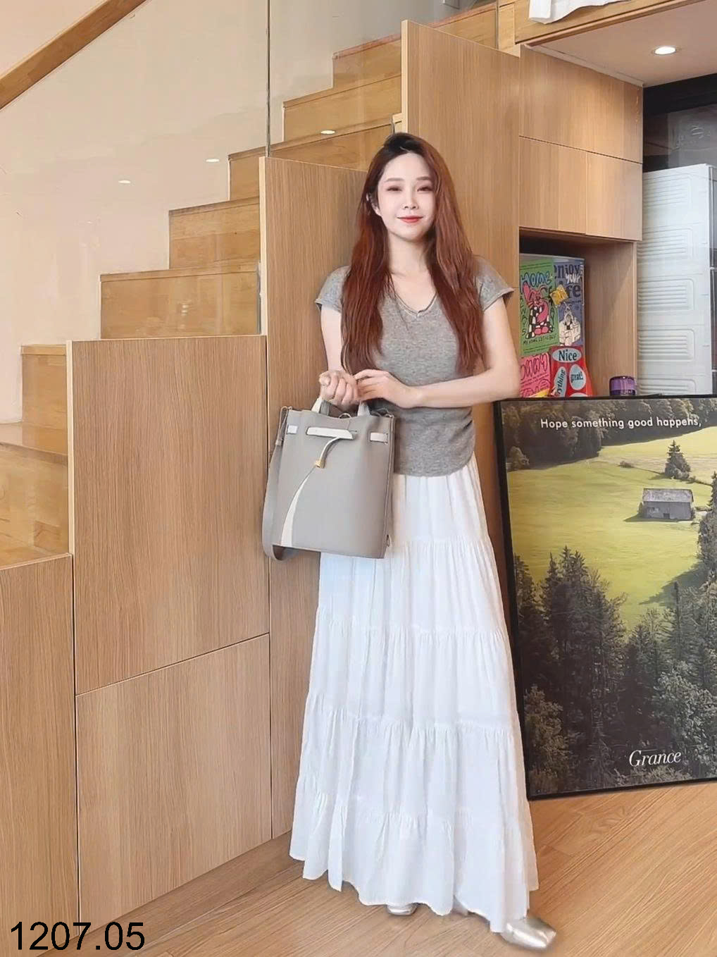 26HA1207.05 - CHÂN VÁY XẾP TẦNG ANNA