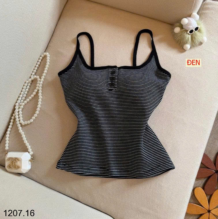 26HA1207.16 - SET 2 ÁO DÂY KẺ KÈM BRA CHO NỮ