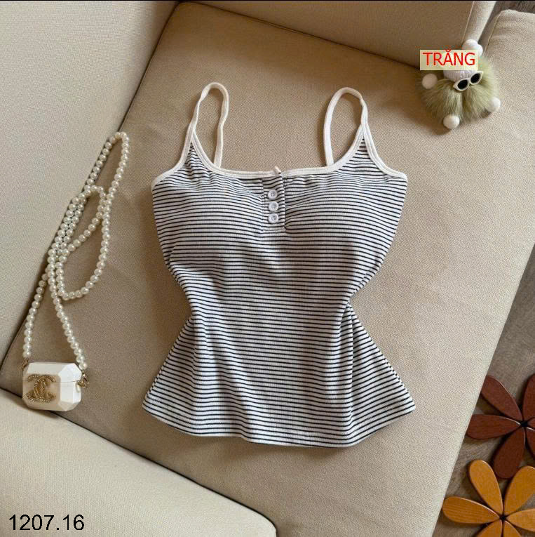 26HA1207.16 - SET 2 ÁO DÂY KẺ KÈM BRA CHO NỮ
