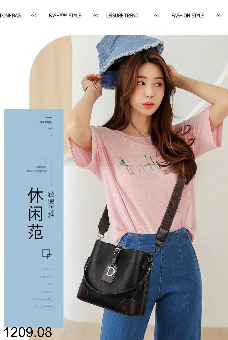 26HA1209.08 - TÚI XÁCH BUCKET PHONG CÁCH MỚI