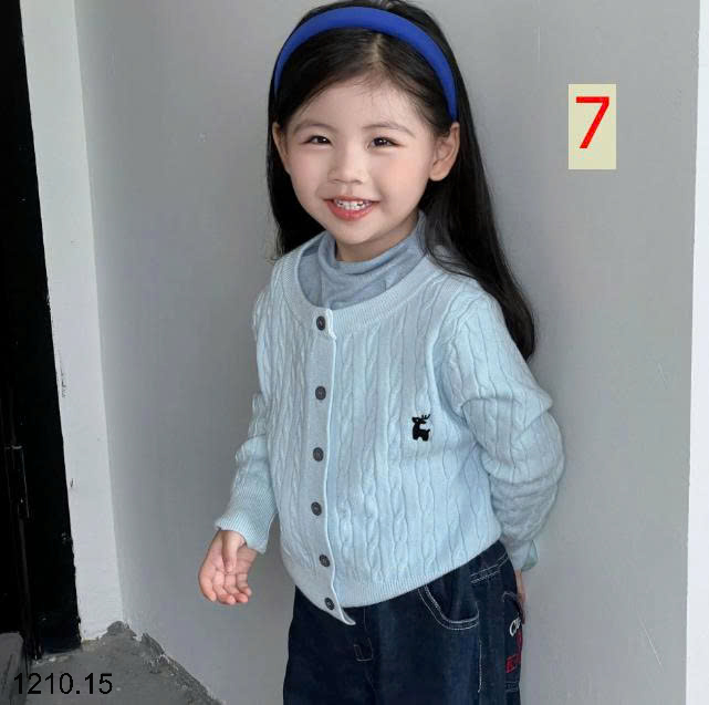26HA1210.15 - ÁO CARDIGAN BÉ GÁI XINH YÊU