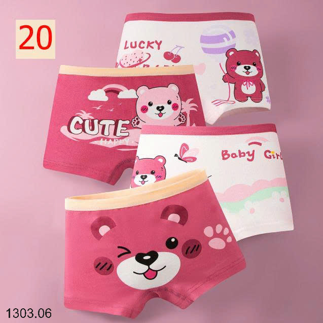 26HA1303.06 - SET 4 QUẦN CHIP BÉ GÁI