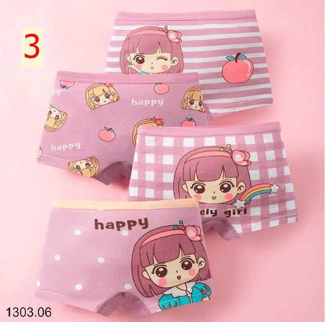 26HA1303.06 - SET 4 QUẦN CHIP BÉ GÁI
