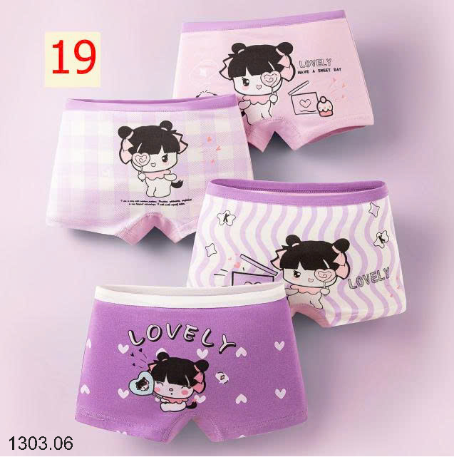 26HA1303.06 - SET 4 QUẦN CHIP BÉ GÁI