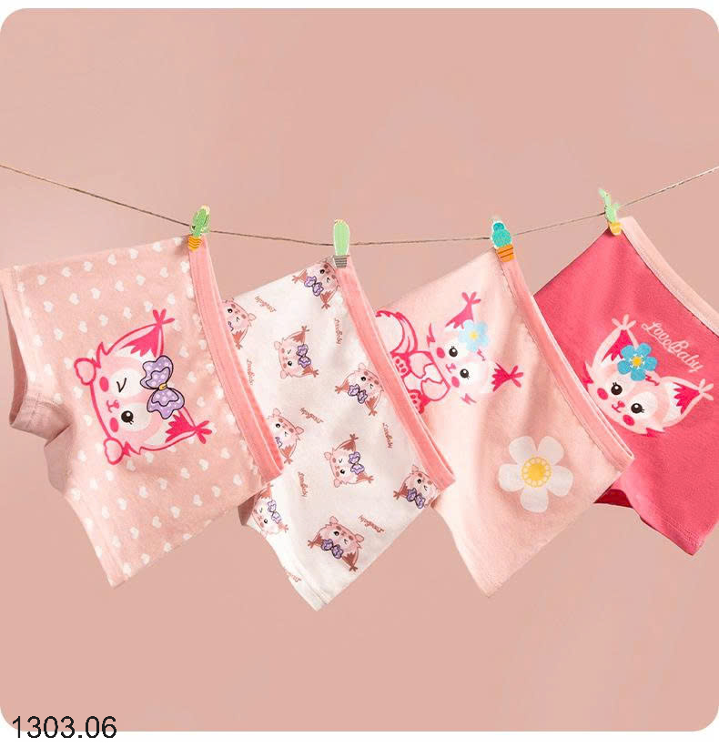 26HA1303.06 - SET 4 QUẦN CHIP BÉ GÁI