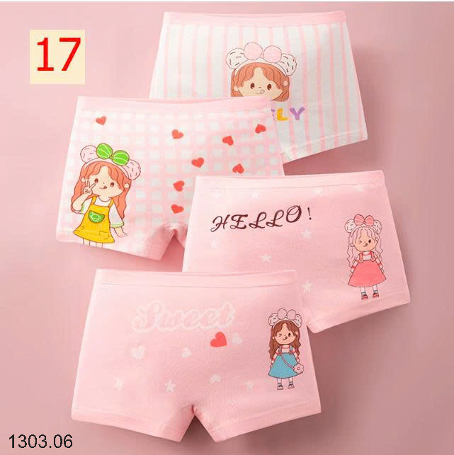 26HA1303.06 - SET 4 QUẦN CHIP BÉ GÁI
