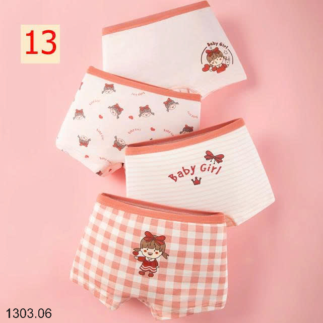 26HA1303.06 - SET 4 QUẦN CHIP BÉ GÁI
